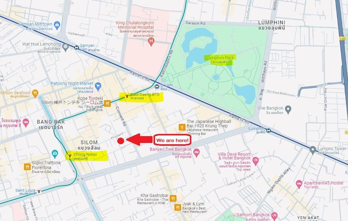 Silom Guesthouse Bangkok Zewnętrze zdjęcie